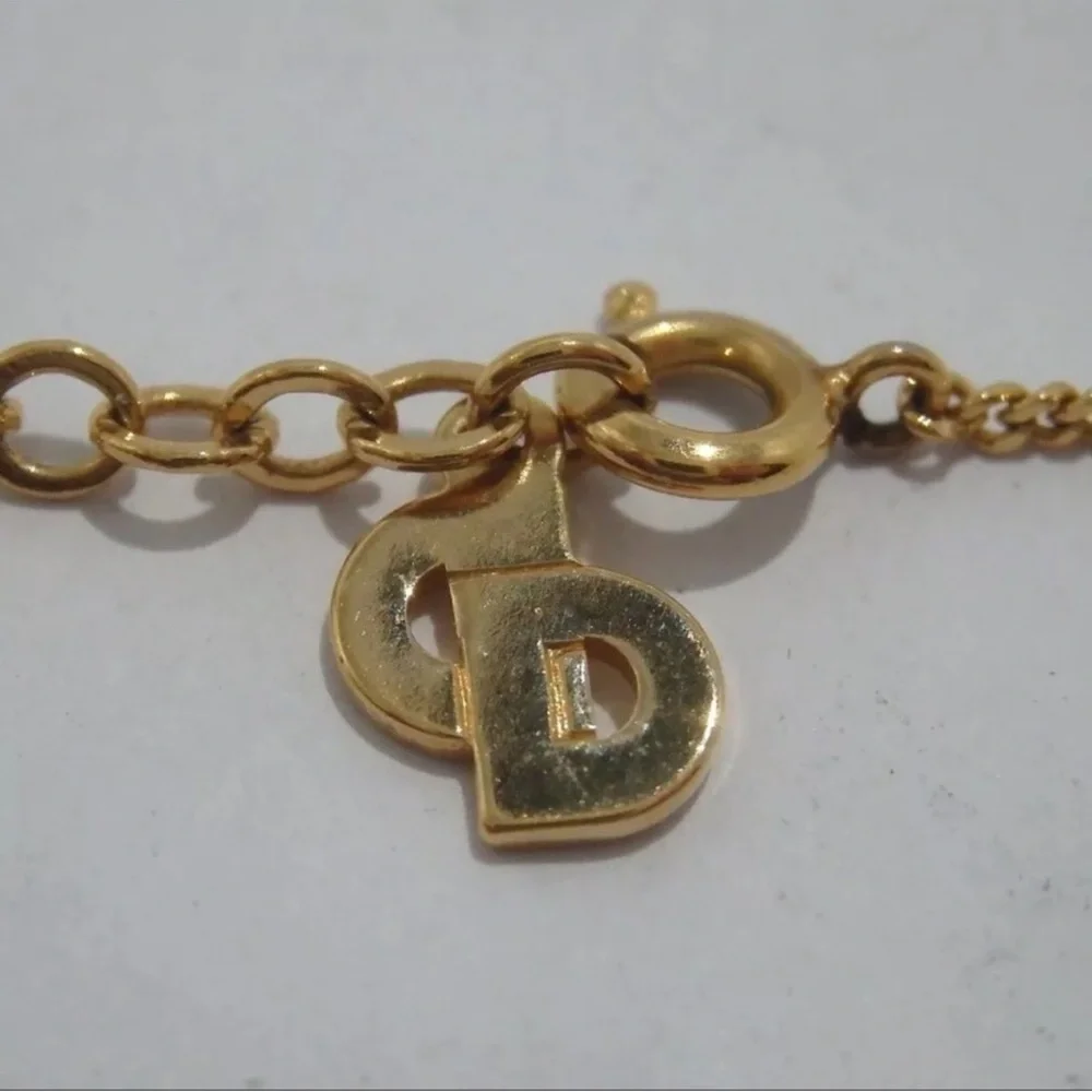 Authentic Christian Dior. CD Logo Necklace